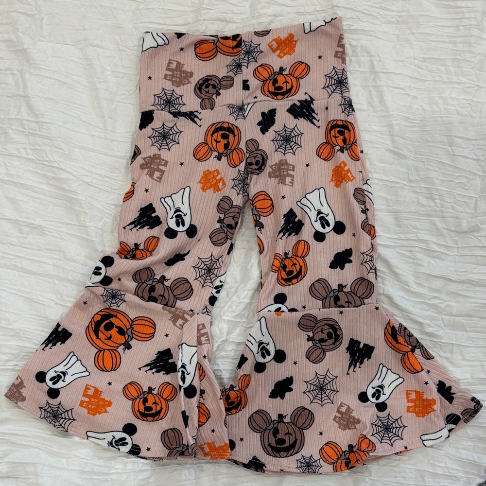 Disney Halloween Themed Bell Bottom Pants